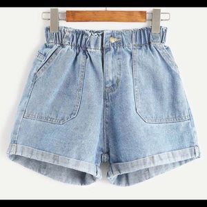 High waisted mom shorts